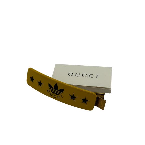 Gucci x adidas Limited Edition Collab Hair Clip*Brand-New w/original box*Yellow - Picture 1 of 6